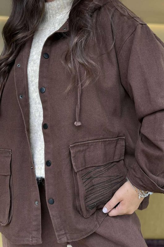 Mercer Soft Twill Jacket Mahogany 